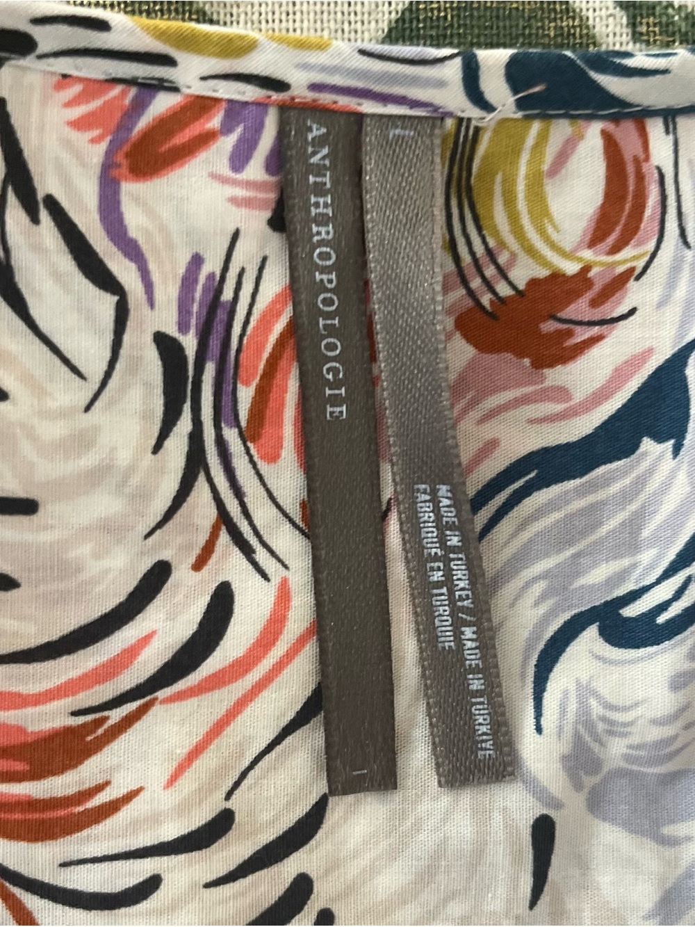 Anthropologie Somerset Abstract Swirl
Tiered Cotton Maxi Dress Large - Picture 8 of 13